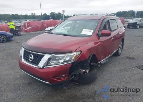 2015 Nissan Pathfinder Platinum from USA, damaged, VIN 5N1AR2MM9FC639659